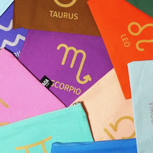 Load image into Gallery viewer, Zodiac Sign Canvas Cosmetic Pouch