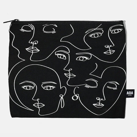 Large Canvas Cosmetic Pouch