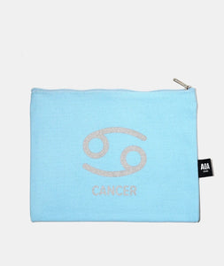 Zodiac Sign Canvas Cosmetic Pouch