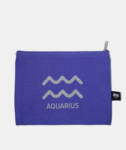 Zodiac Sign Canvas Cosmetic Pouch