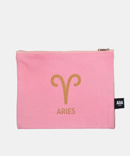 Load image into Gallery viewer, Zodiac Sign Canvas Cosmetic Pouch
