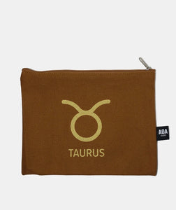 Zodiac Sign Canvas Cosmetic Pouch